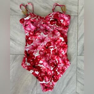 Floral Flaxmaker Bathing Suit w/ Cover Up
